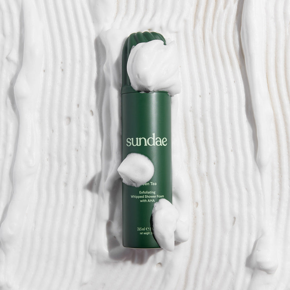 Gel douche exfoliant AHA Sundae Body Green Tea au thé vert – visuel 4