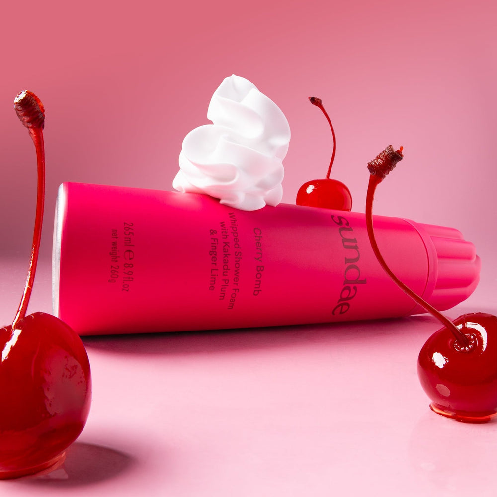 Gel douche moussant Sundae Body Cherry Bomb parfum cerise – visuel 2