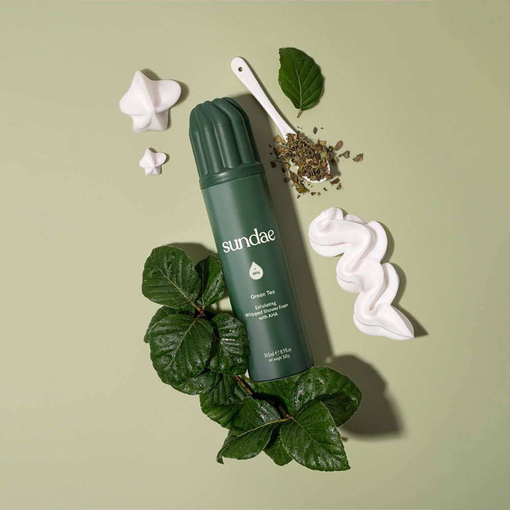 Gel douche exfoliant AHA Sundae Body Green Tea au thé vert