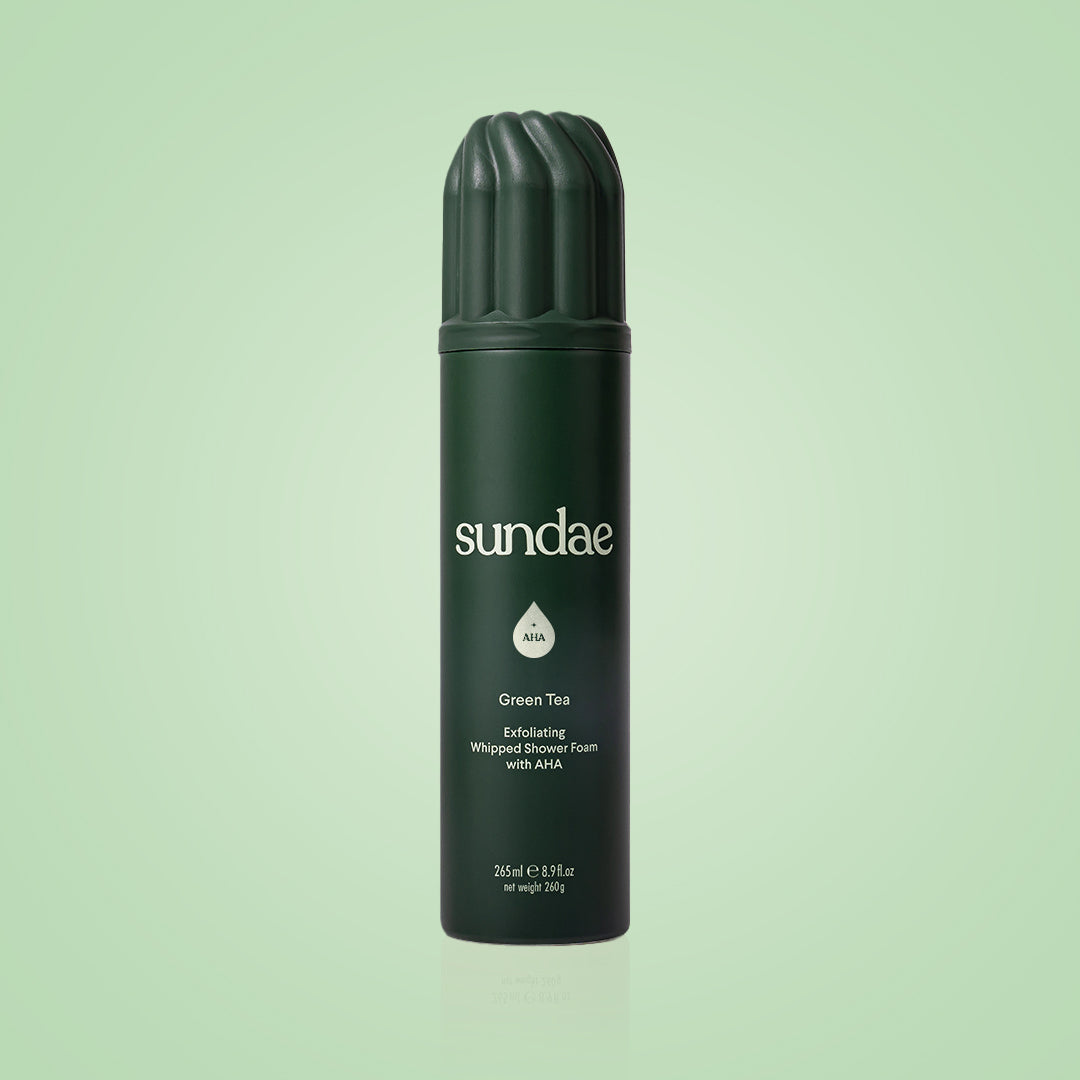 Gel douche exfoliant AHA Sundae Body Green Tea au thé vert – visuel 2