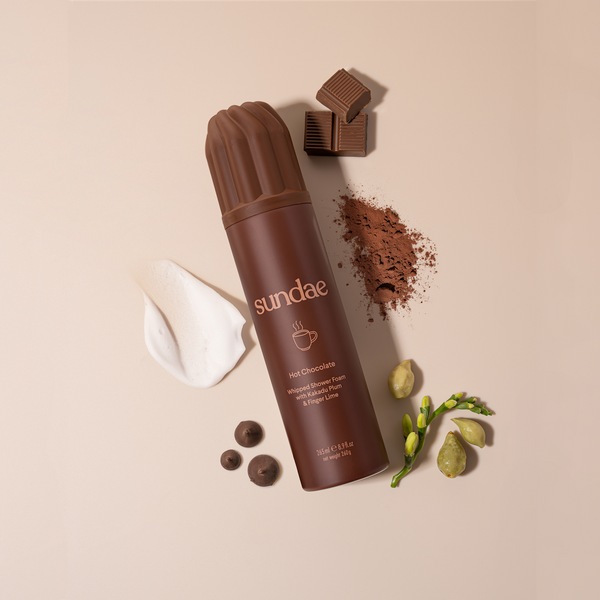 Gel douche moussant Sundae Body Hot Chocolate parfum chocolat chaud