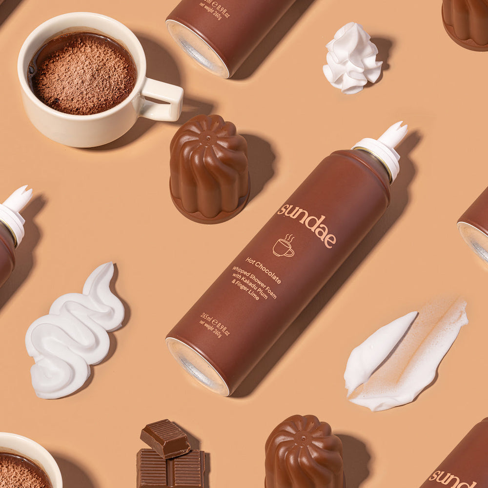 Gel douche moussant Sundae Body Hot Chocolate parfum chocolat chaud – visuel 2