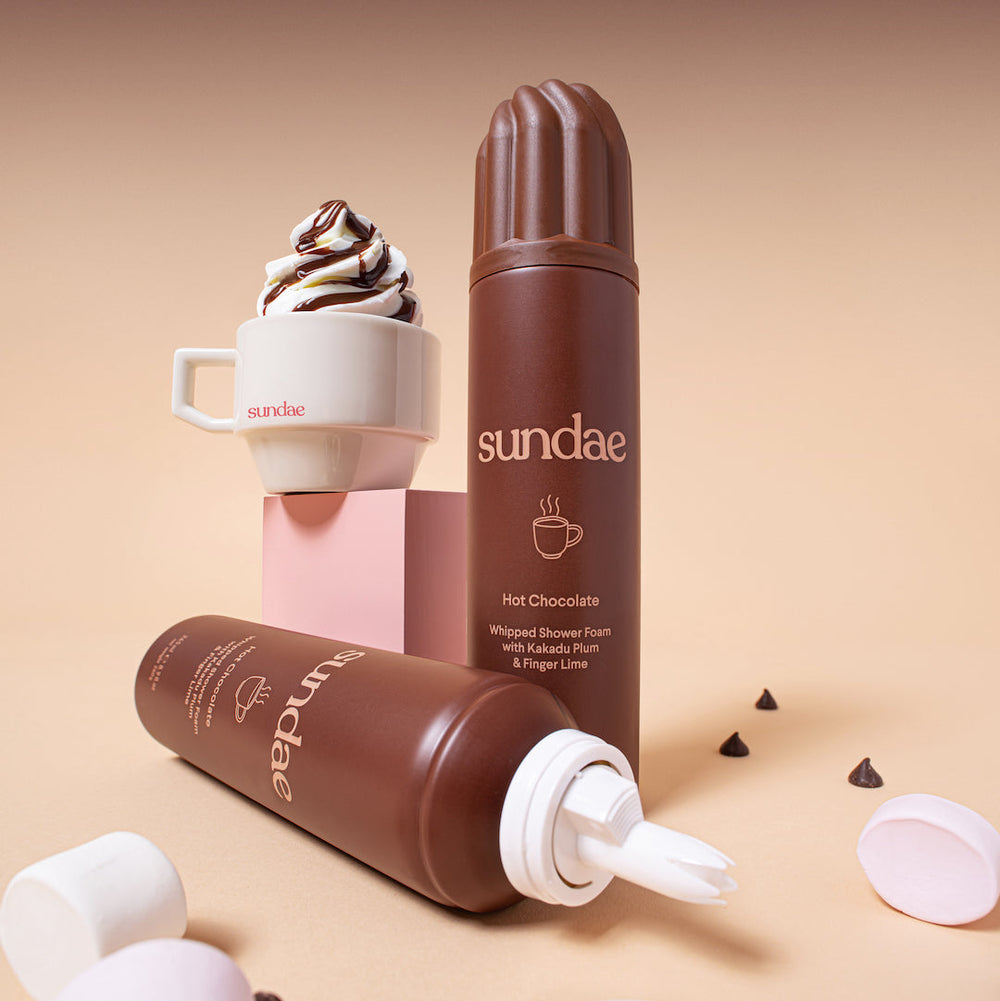 Gel douche moussant Sundae Body Hot Chocolate parfum chocolat chaud – visuel 3